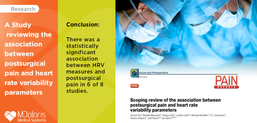 Review of the association between postsurgical pain and heart rate variability parameters